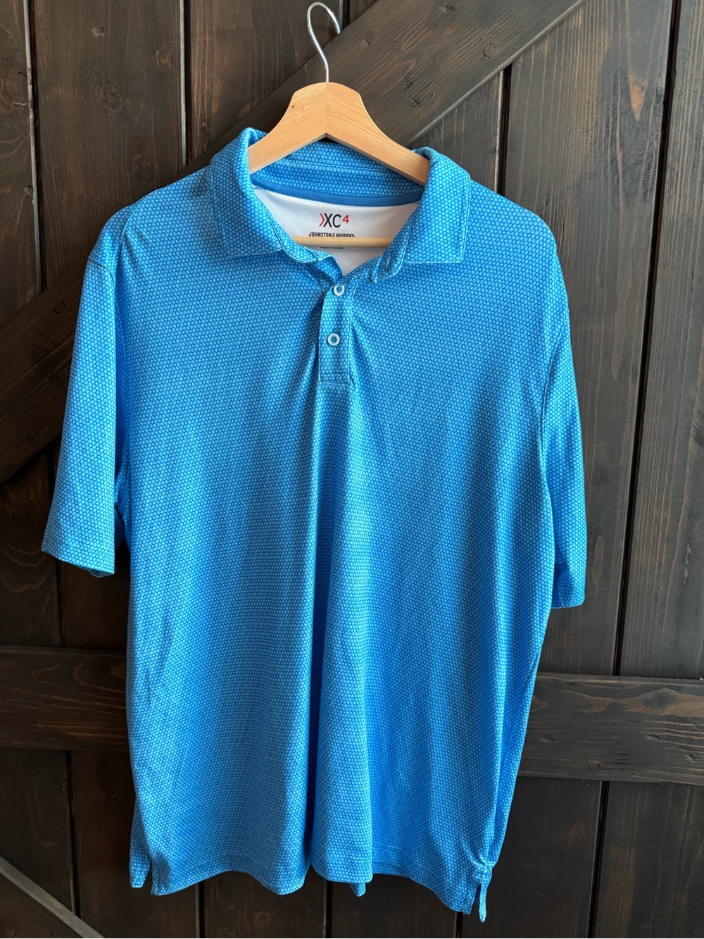 Johnston & Murphy Men’s Blue Performance Polo Shirt L like new condition